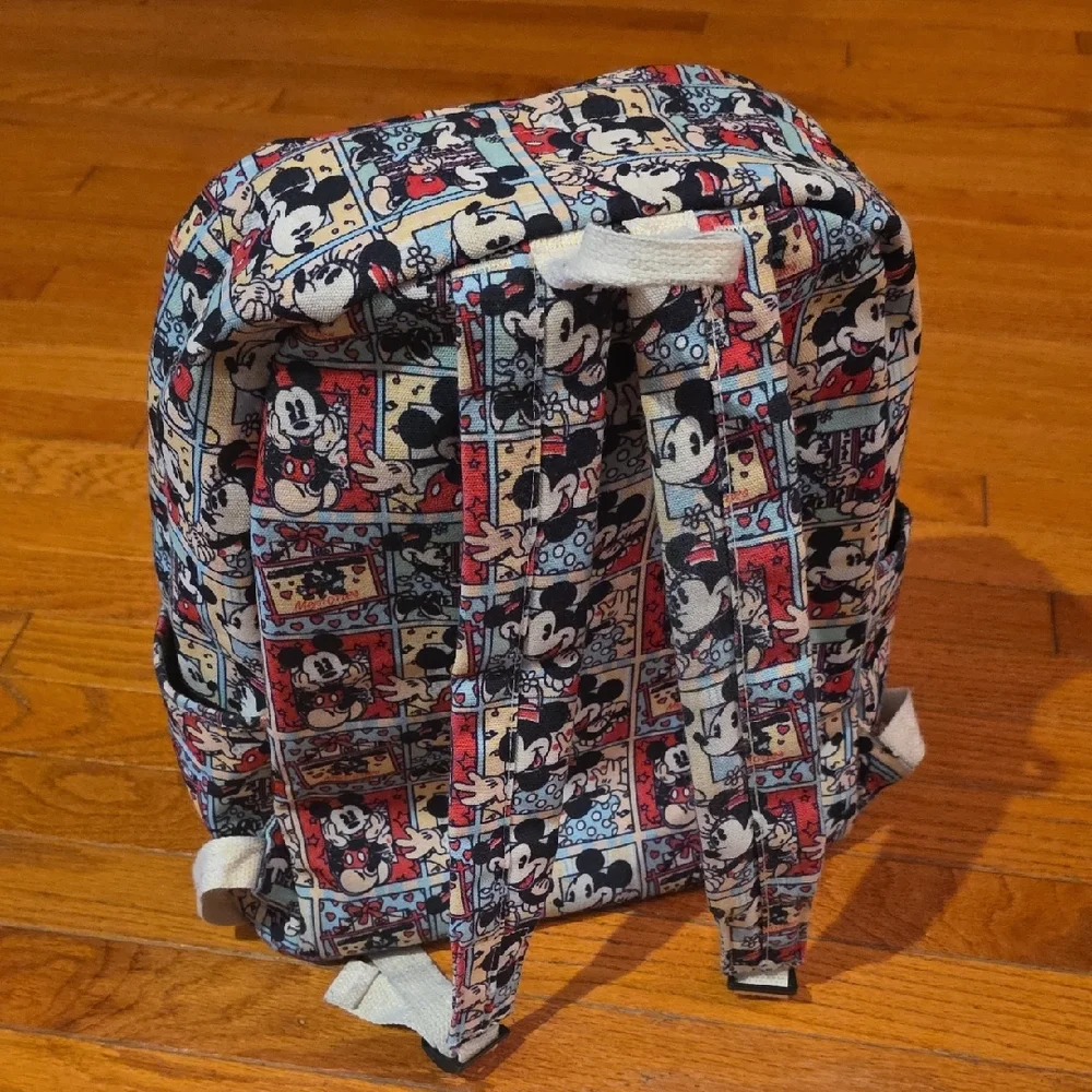 Disney Backpack - Mickey And Minnie Mouse Canvas Backpack - Picture 6 of 15